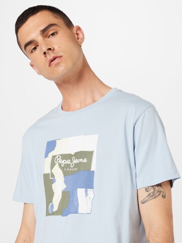 Tricou 'OLDWIVE' de la Pepe Jeans pe albastru