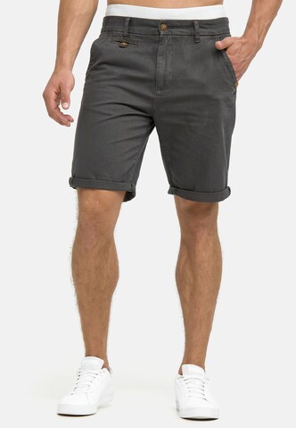 INDICODE JEANS Regular Broek 'Cuba' in Grijs: voorkant
