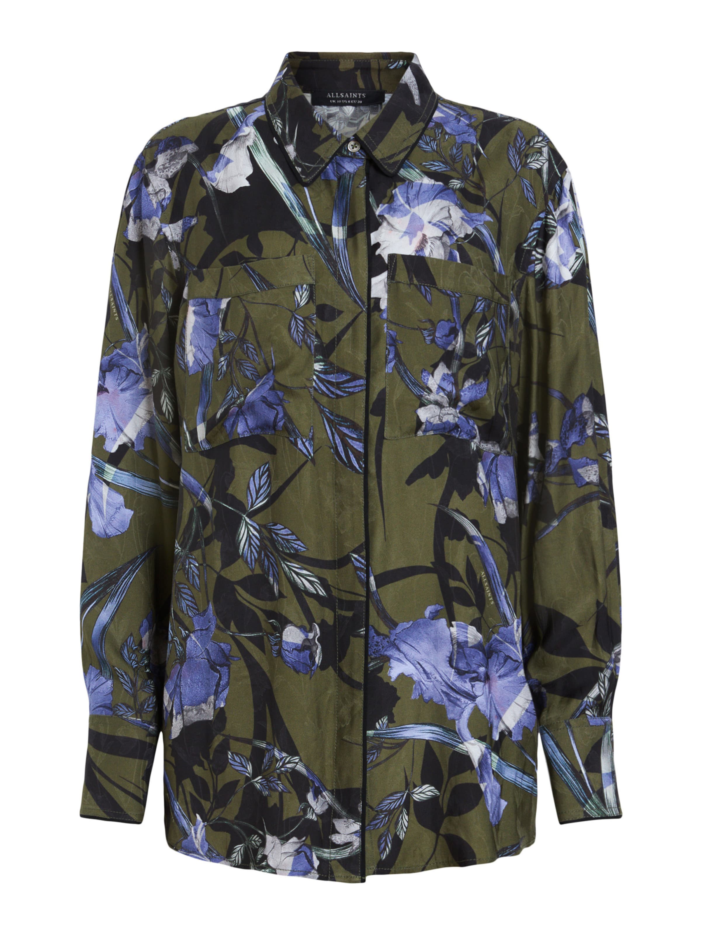 AllSaints - Blusa en verde: frente