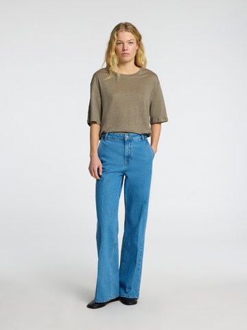 SELECTED FEMME Oversized Shirt 'SLFVILJA' in Grey