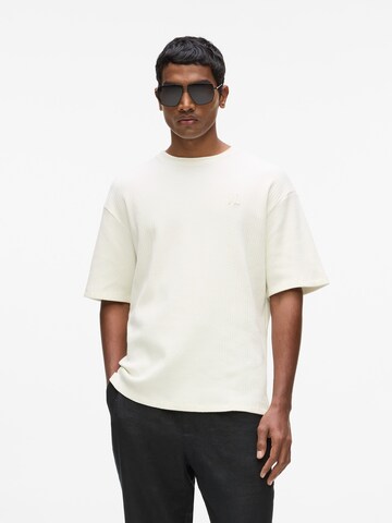 Tricou de la Karl Lagerfeld pe bej: față