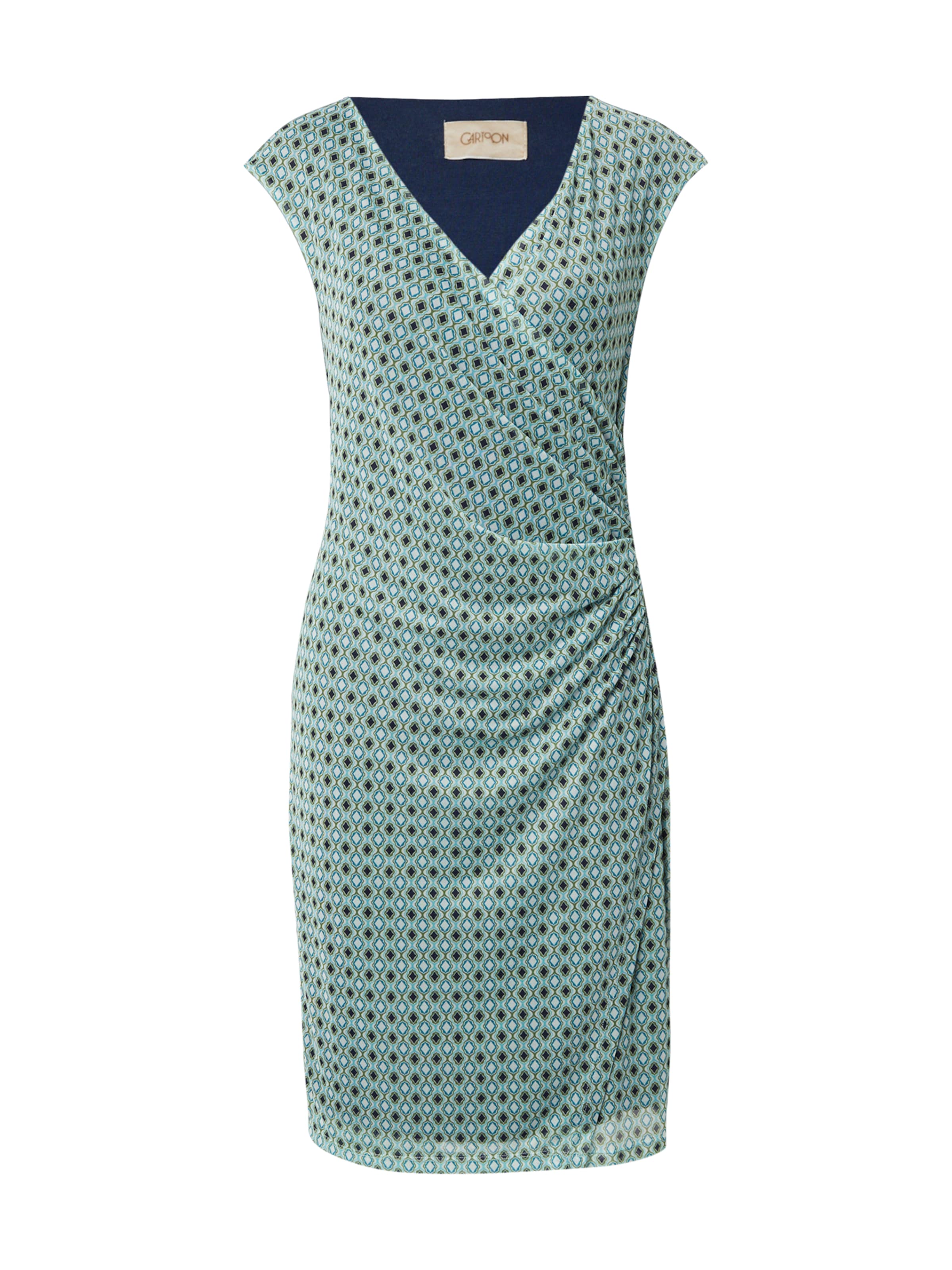 Cartoon Dress in Green: front