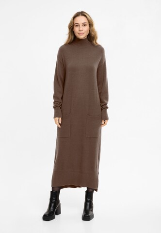 Frieda & Freddies Knitted dress in Brown: front