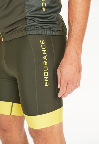 ENDURANCE Skinny Workout Pants 'Manhatten' in Green