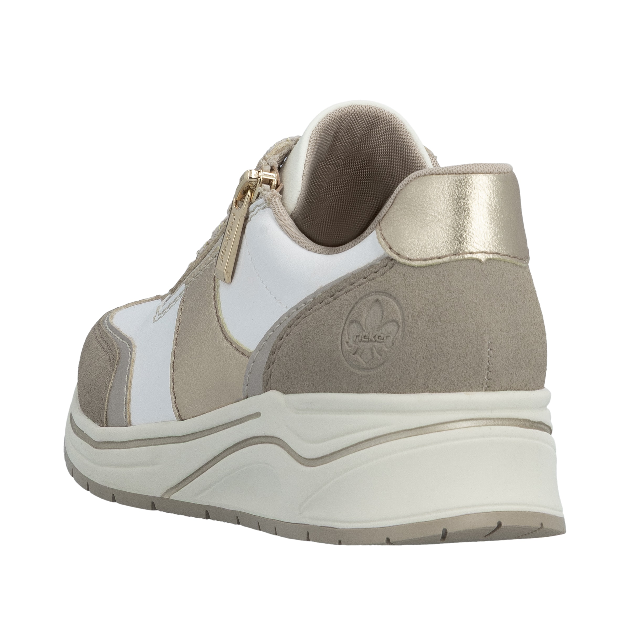 Baskets basses Rieker en blanc