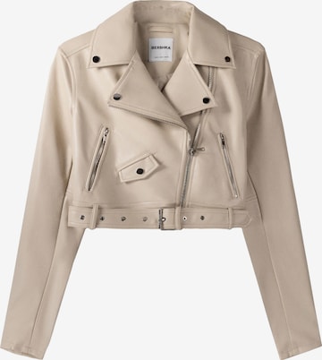 Bershka Between-season jacket in Beige: front