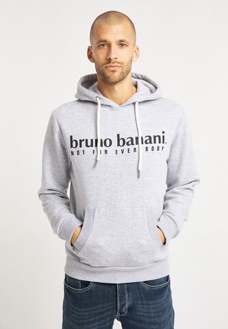 BRUNO BANANI Sweatshirt 'Ramos' in Grijs: voorkant