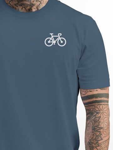 Neverless Shirt 'Fahrrad' in Blue