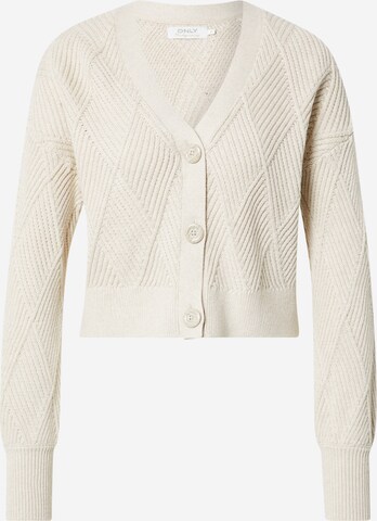 ONLY Strickjacke 'Maxina' in Beige: predná strana