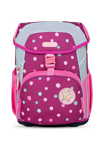Belmil Schulranzen Set 5 tlg Kinderrucksack Maxi mit Brustgurt in Pink