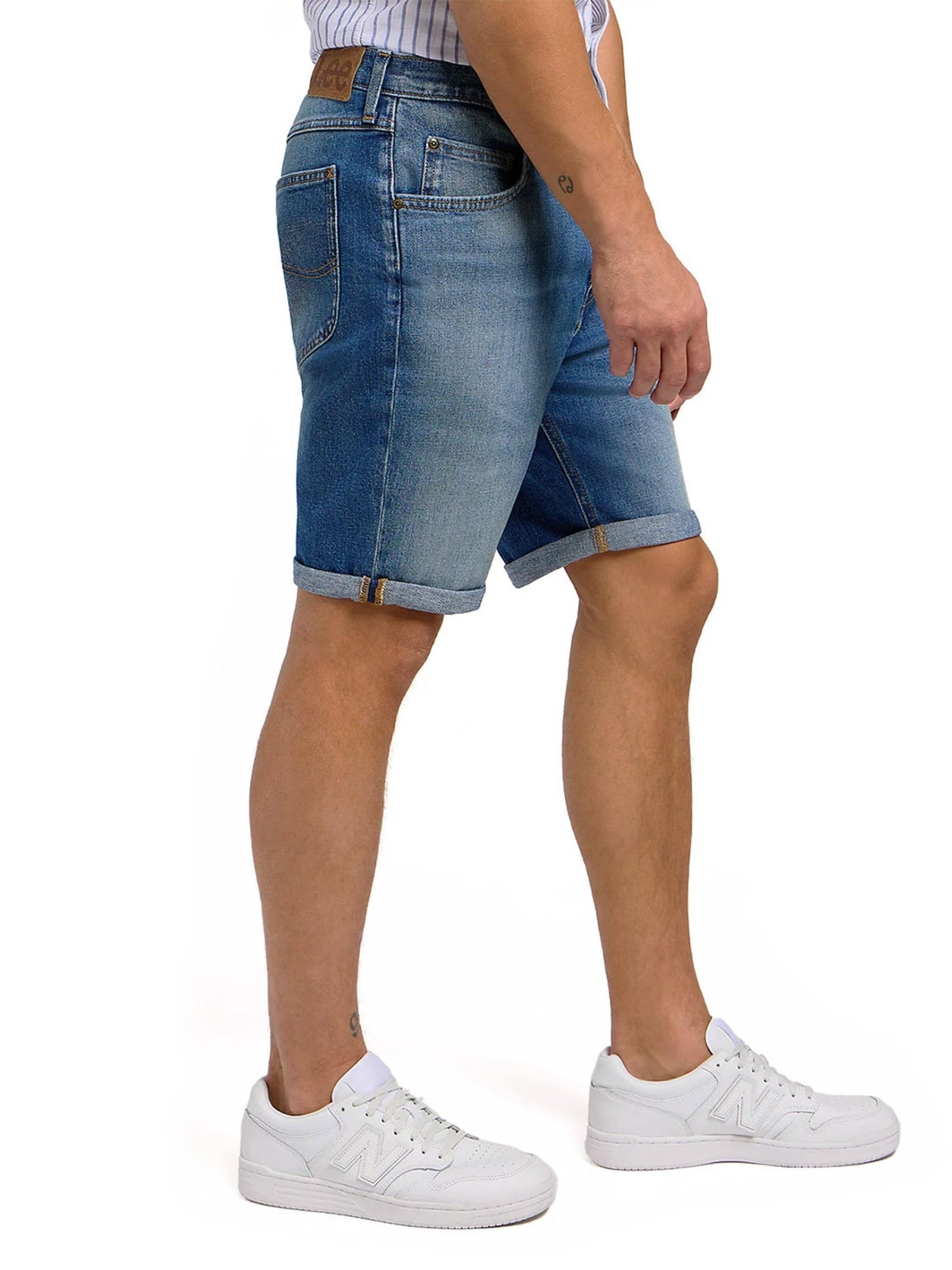 Lee Slim fit Jeans 'RIDER SHORTS' in Blue