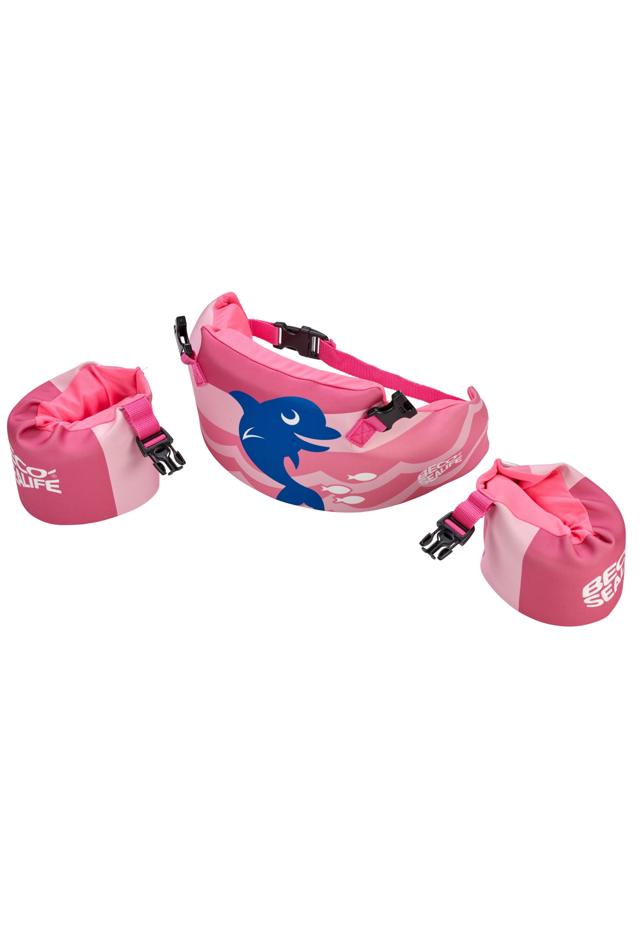 BECO the world of aquasports Schwimmgürtel-Set 'Learn To Swim' in Pink