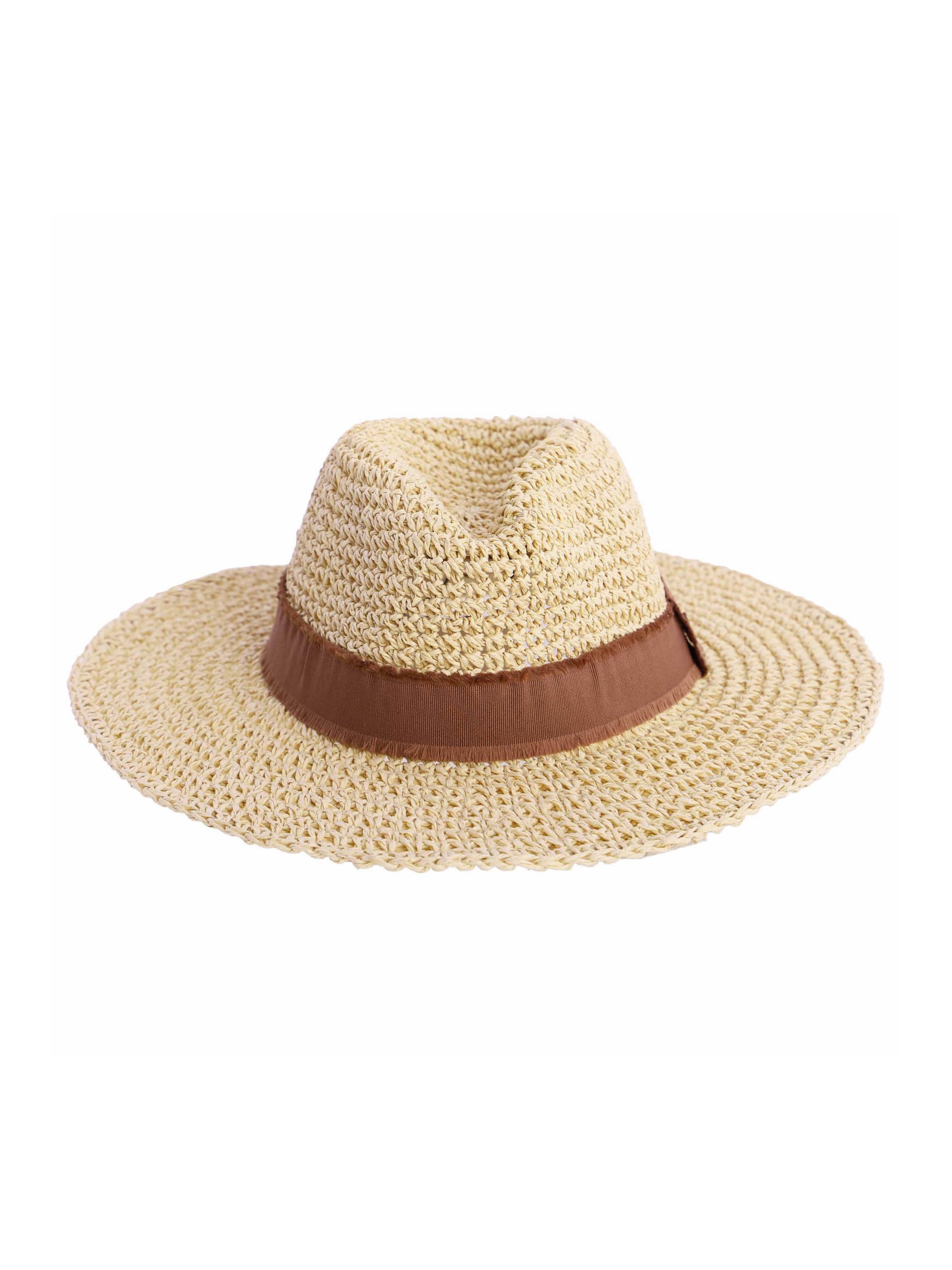 Amichi - Sombrero 'Sombrero para mujer Alania de fibras naturales' en beige: frente
