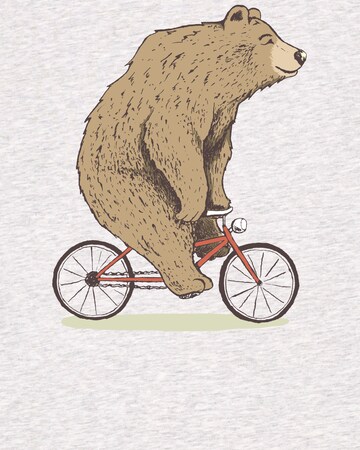 Watapparel Shirt ' Fahrradbär ' in Wit