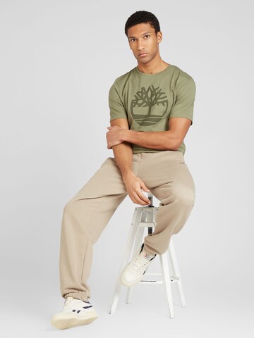 ALPHA INDUSTRIES Tapered Broek 'Essentials' in Beige