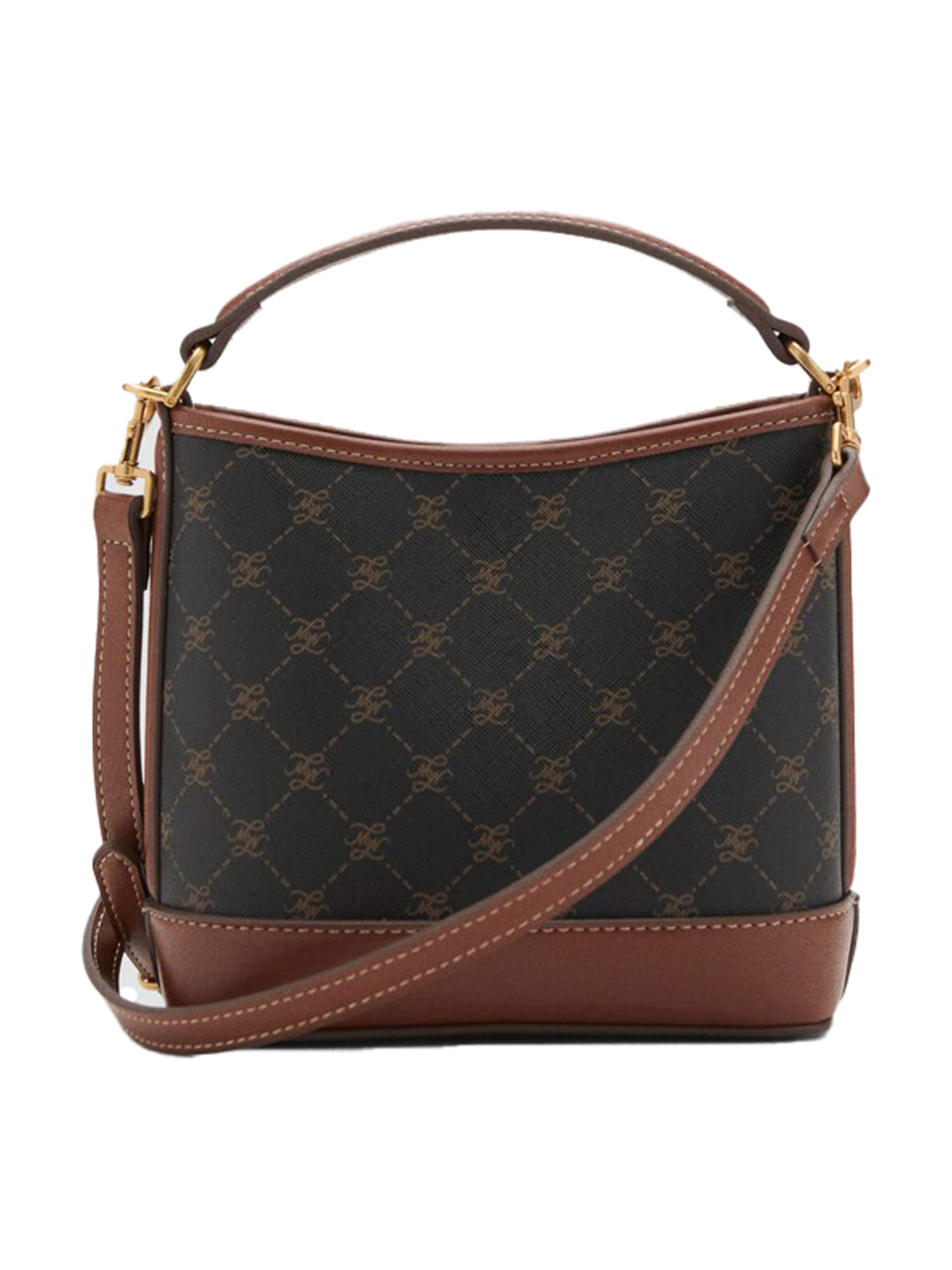 MANGO Käsilaukku 'ISOLDO' värissä ruskea: etupuoli