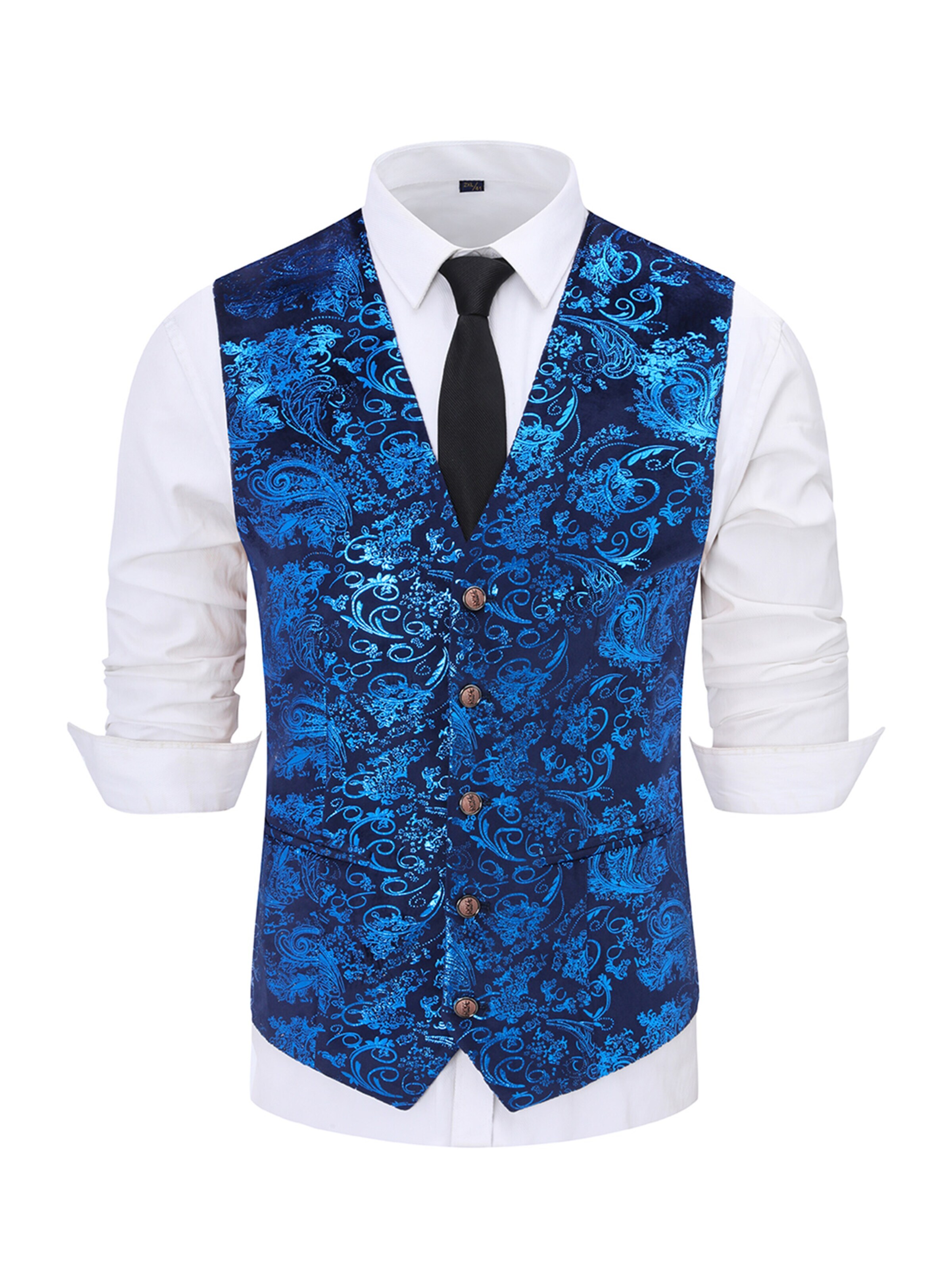 YOUTHUP Vest in Blue: front