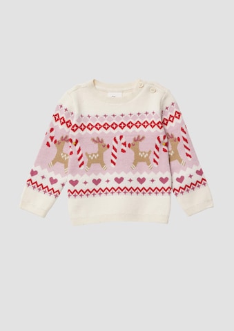 s.Oliver Trui in Beige: voorkant
