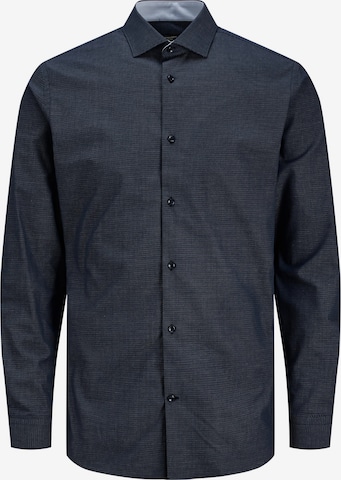 JACK & JONES Button Up Shirt 'Parker' in Blue: front