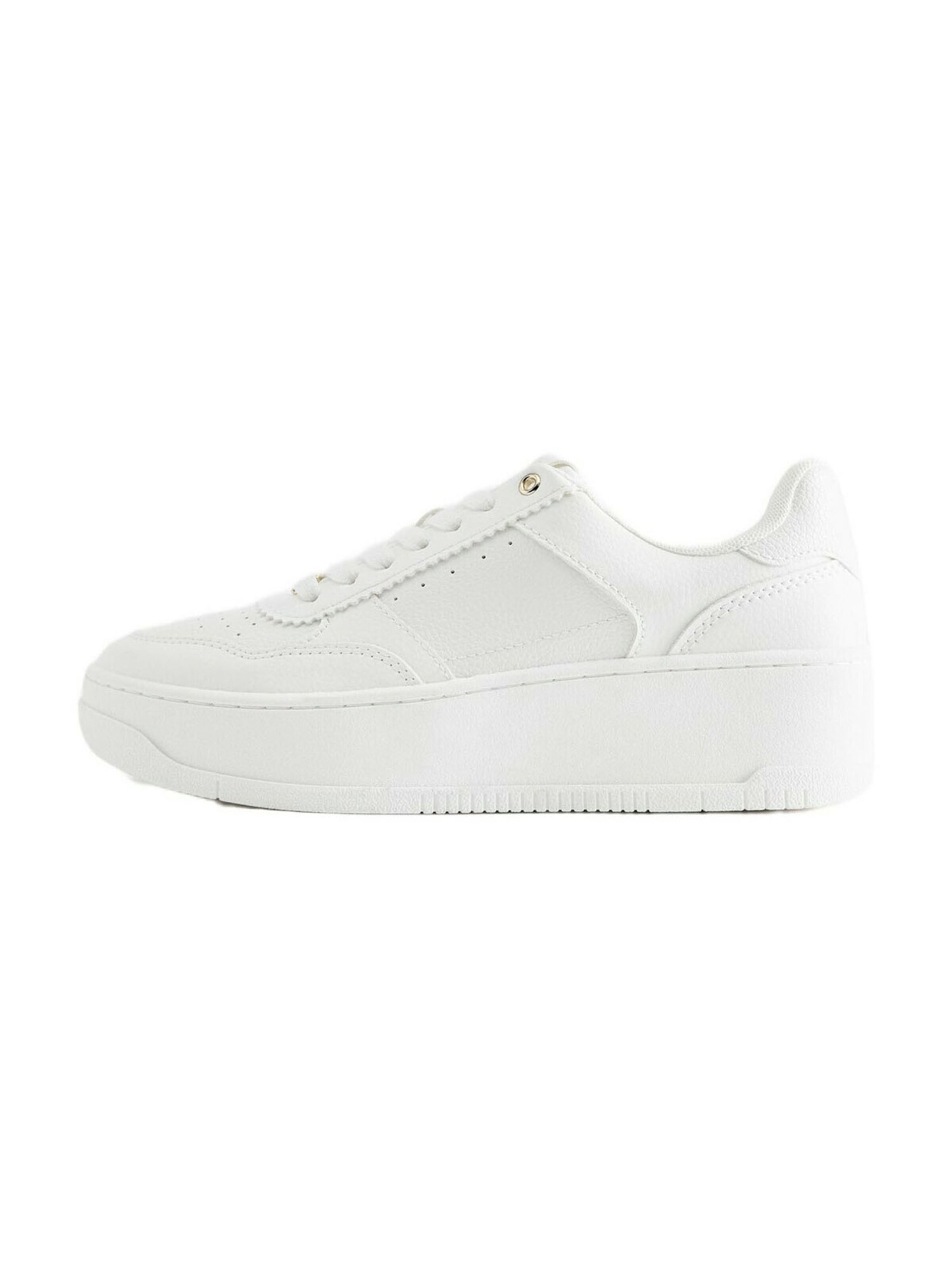 Baskets basses Pull&Bear en blanc : devant