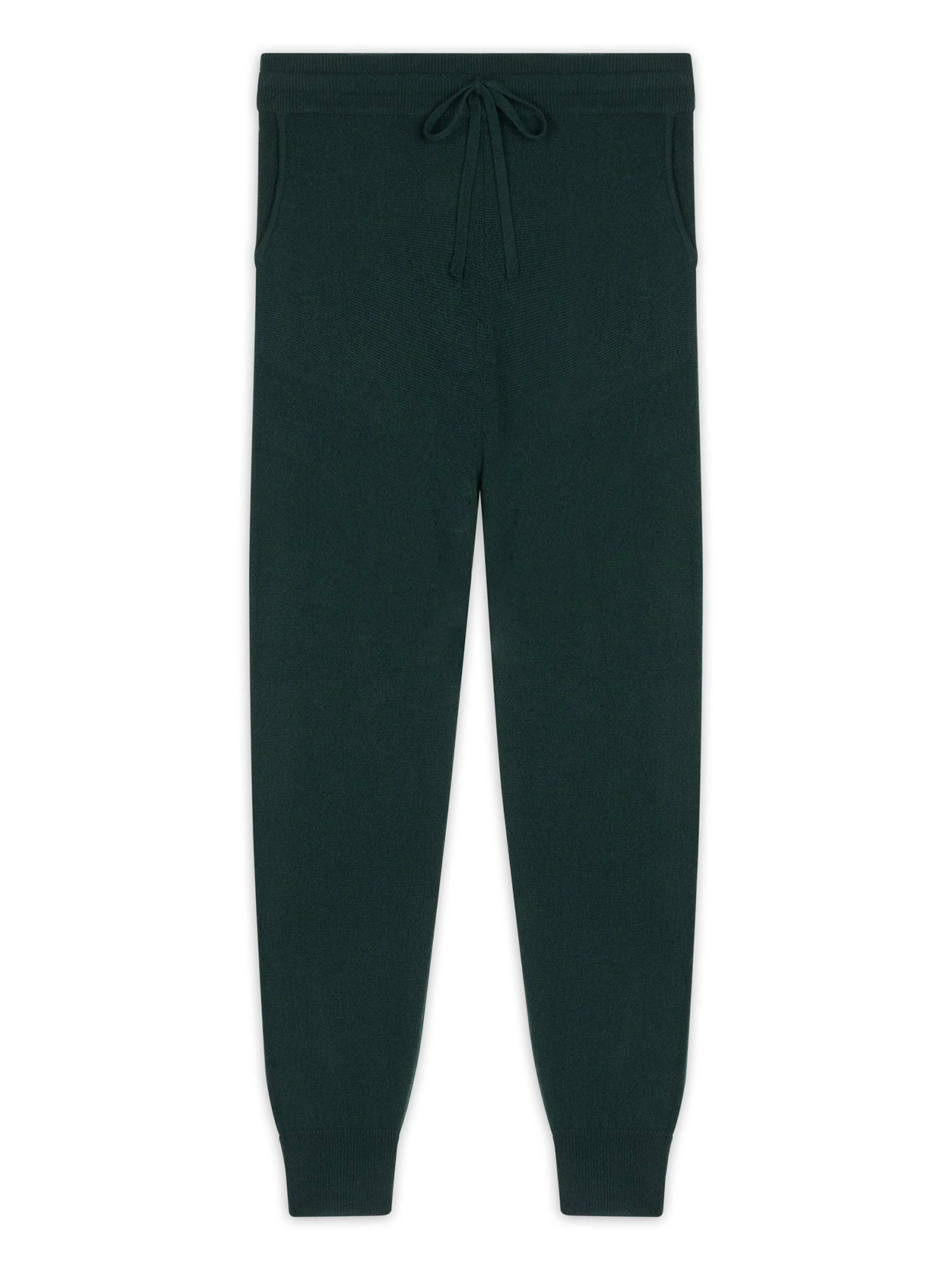 JUST CASHMERE Regular Byxa 'WENDY' i grön: framsida