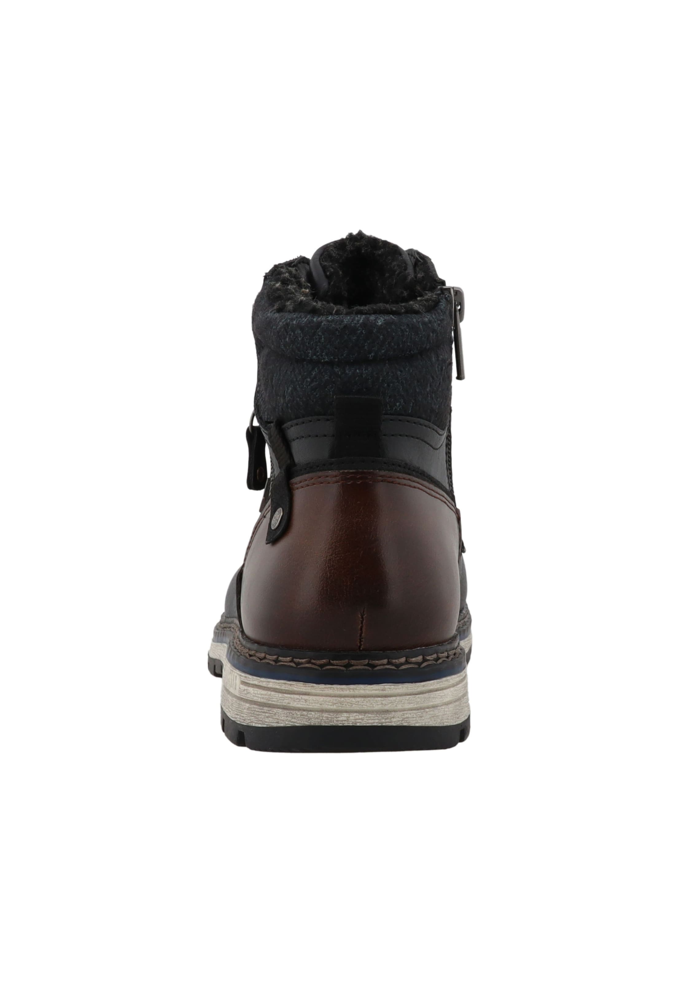 MUSTANG - Botas com atacadores em preto