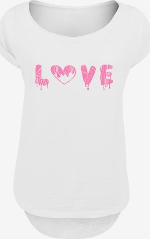 F4NT4STIC Shirt 'Valentinstag Love' in Weiß: Vorderseite