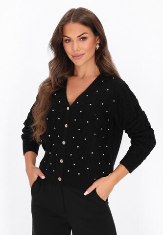 faina - Casaco de malha em preto: frente