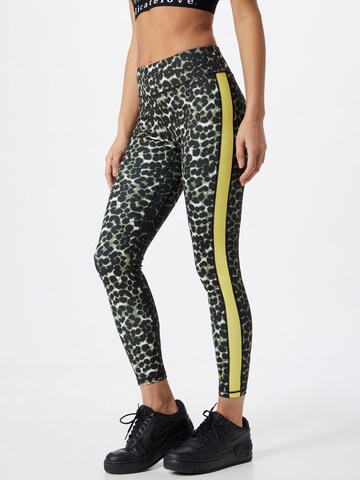 DELICATELOVE Skinny Workout Pants 'Nadi' in Black: front