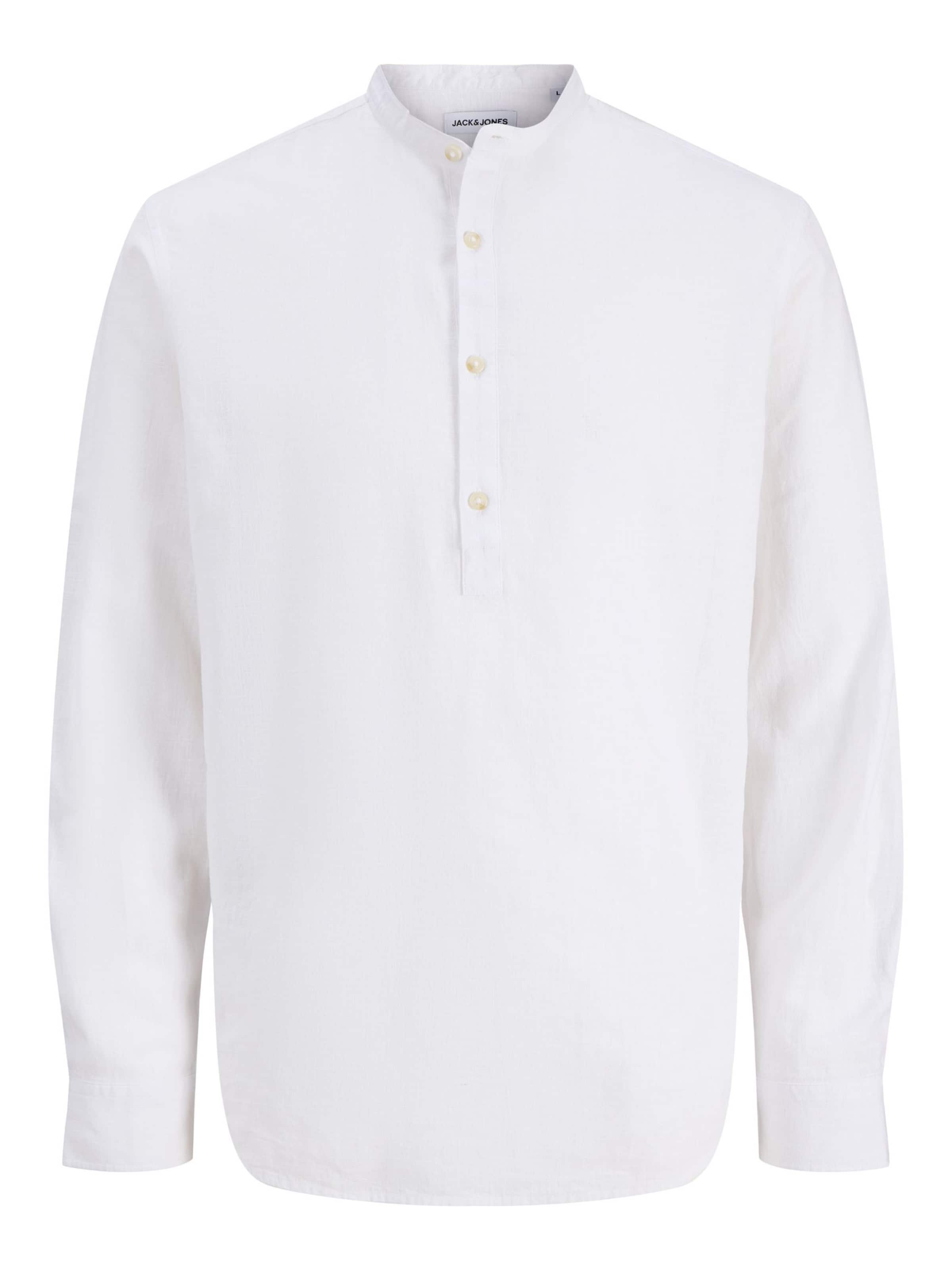 JACK & JONES - Ajuste regular Camisa en blanco: frente