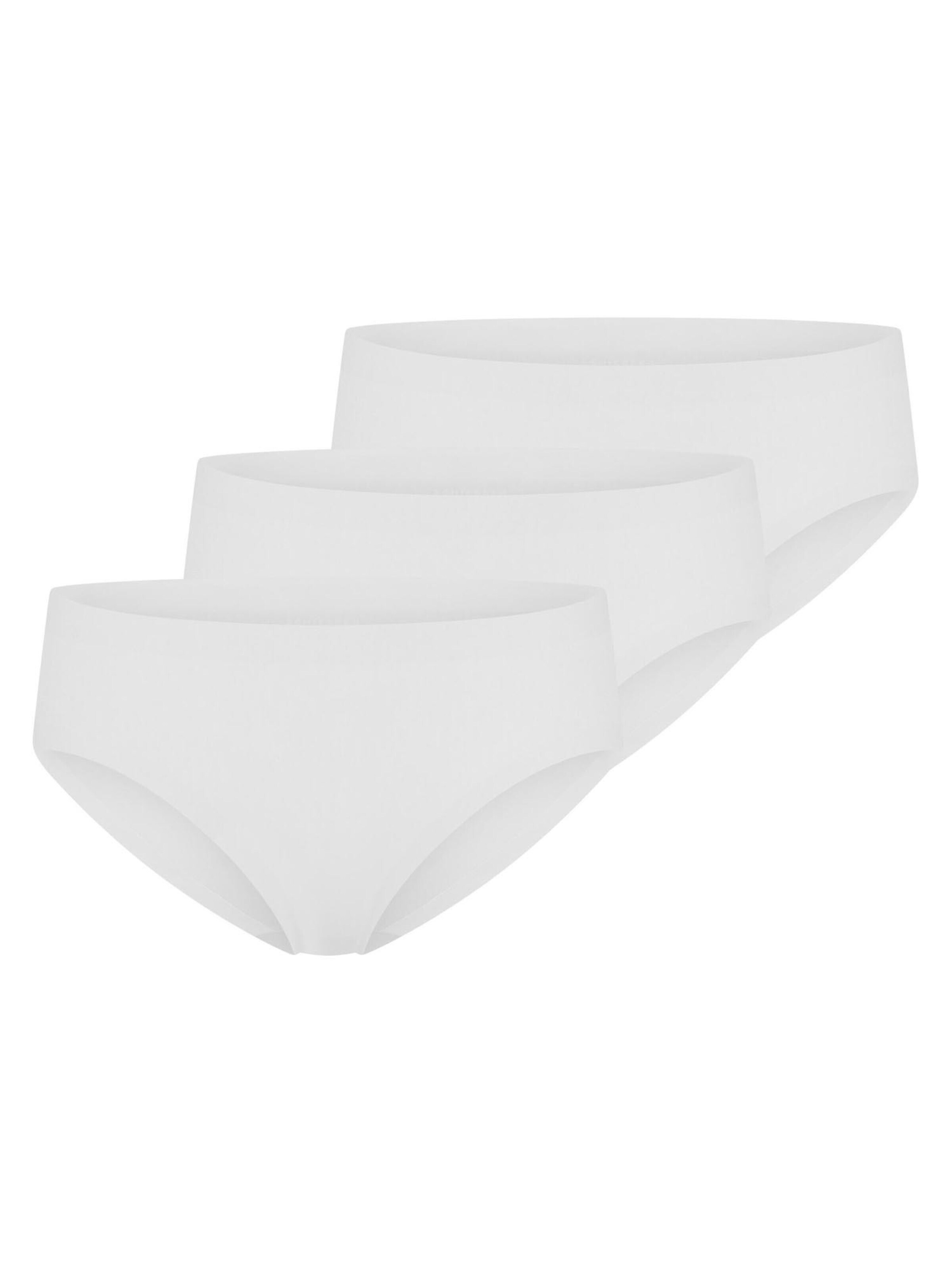 SCHIESSER Panty 'Invisible Cotton' in White: front