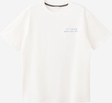 MANGO TEEN Majica 'WORRIES' | bela barva: sprednja stran