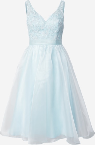 Robe de soirée Laona en bleu : devant