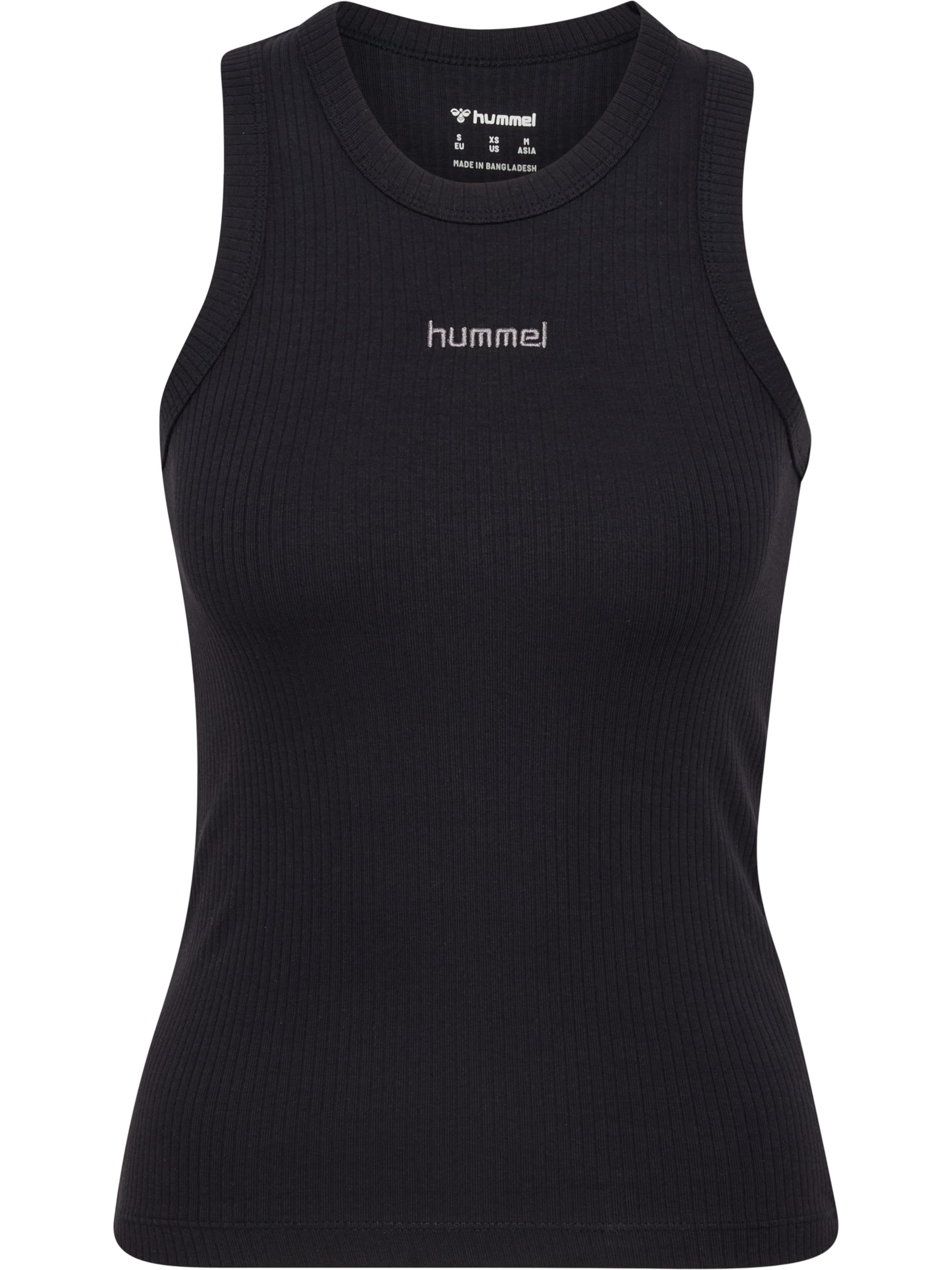 Hummel Top in Schwarz: Vorderseite