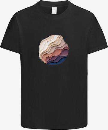 HUSKSWARE Shirt 'Grafik' in Schwarz: Vorderseite