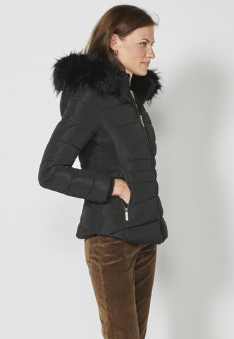 KOROSHI Winterjacke in Schwarz