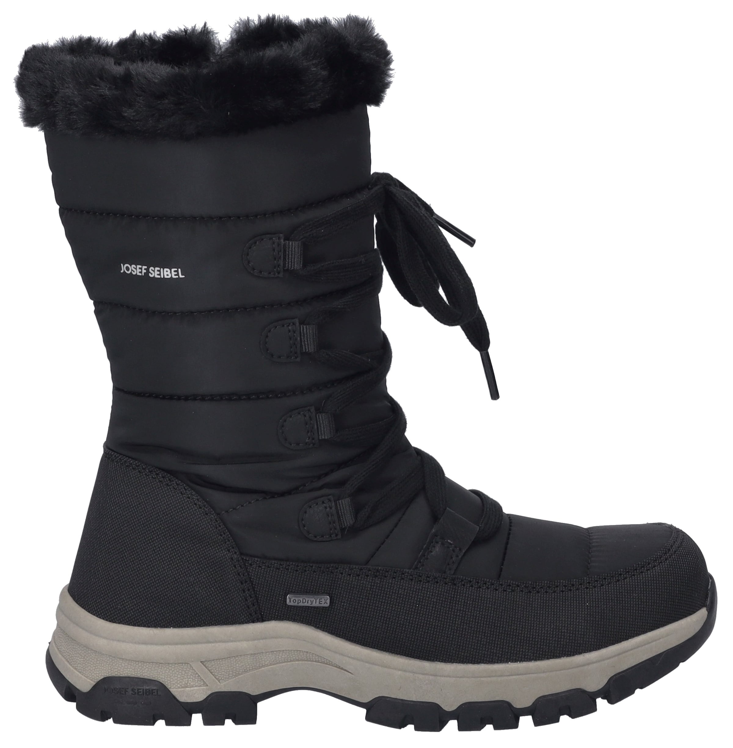 JOSEF SEIBEL Snowboots 'Davos' in Zwart