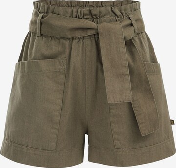 WE Fashion Regular Shorts in Grün: predná strana