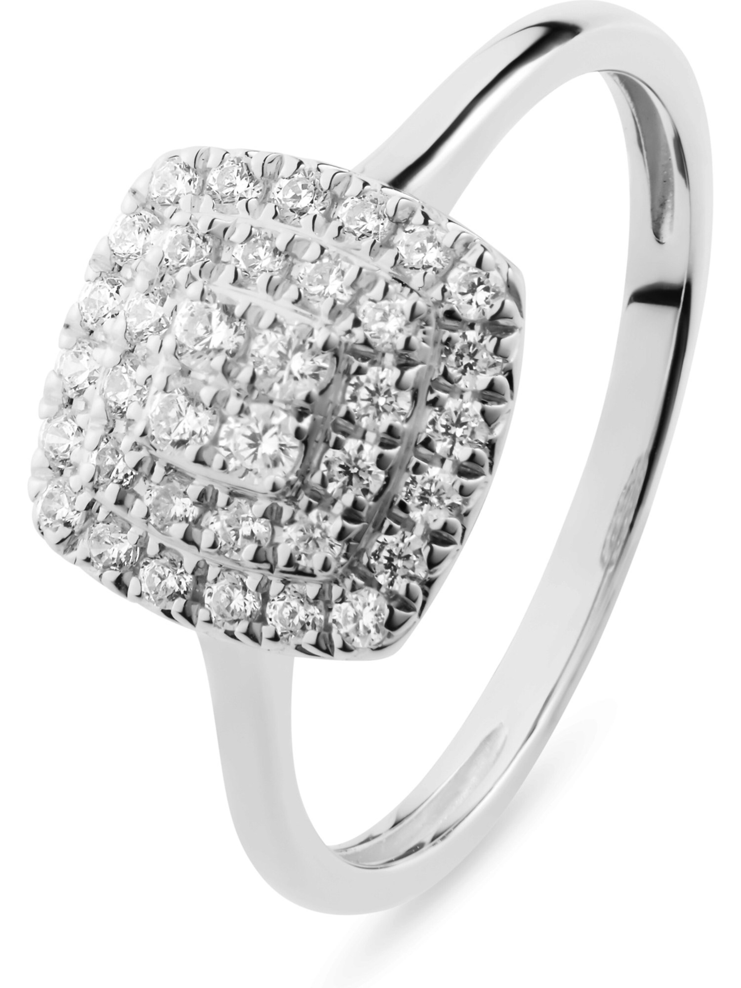 CHRIST Ring in Weiß: Vorderseite