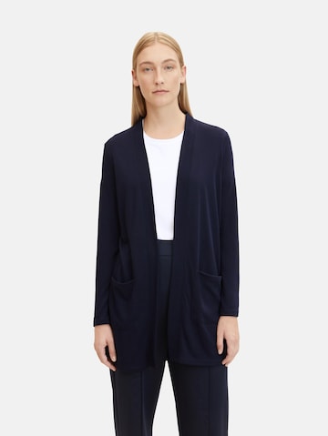 Cardigan TOM TAILOR en bleu : devant