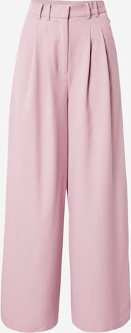 Guido Maria Kretschmer Women Pleat-Front Pants 'Brenda' in Pink: front