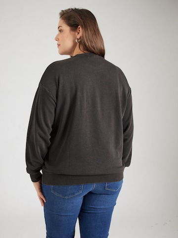 ONLY Carmakoma Sweatshirt 'CARINDA' in Black