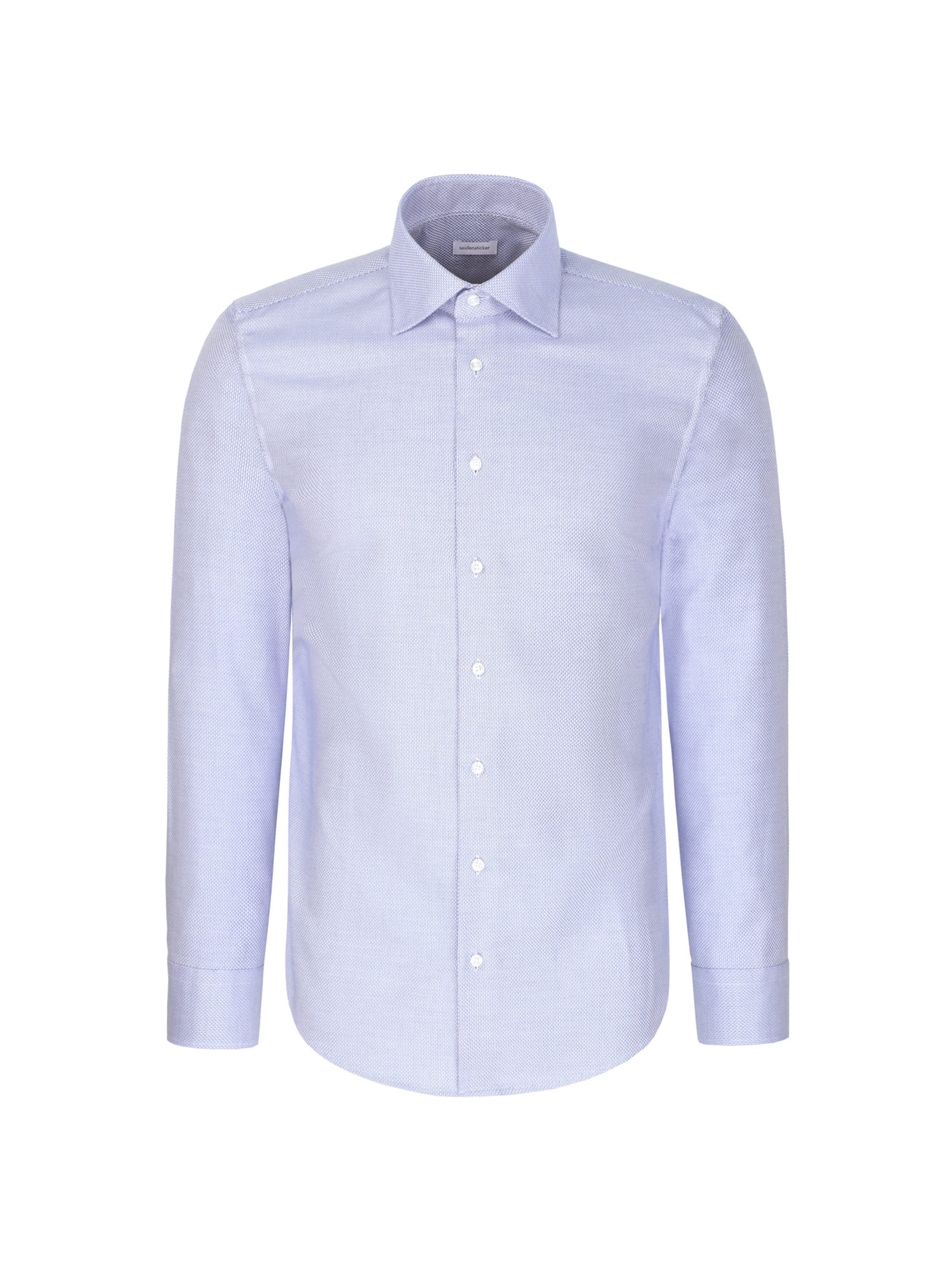 Coupe slim Chemise business SEIDENSTICKER en bleu : devant
