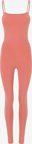 Girlfriend Collective Urheilupuku 'The Unitard' värissä vaaleanpunainen: etupuoli