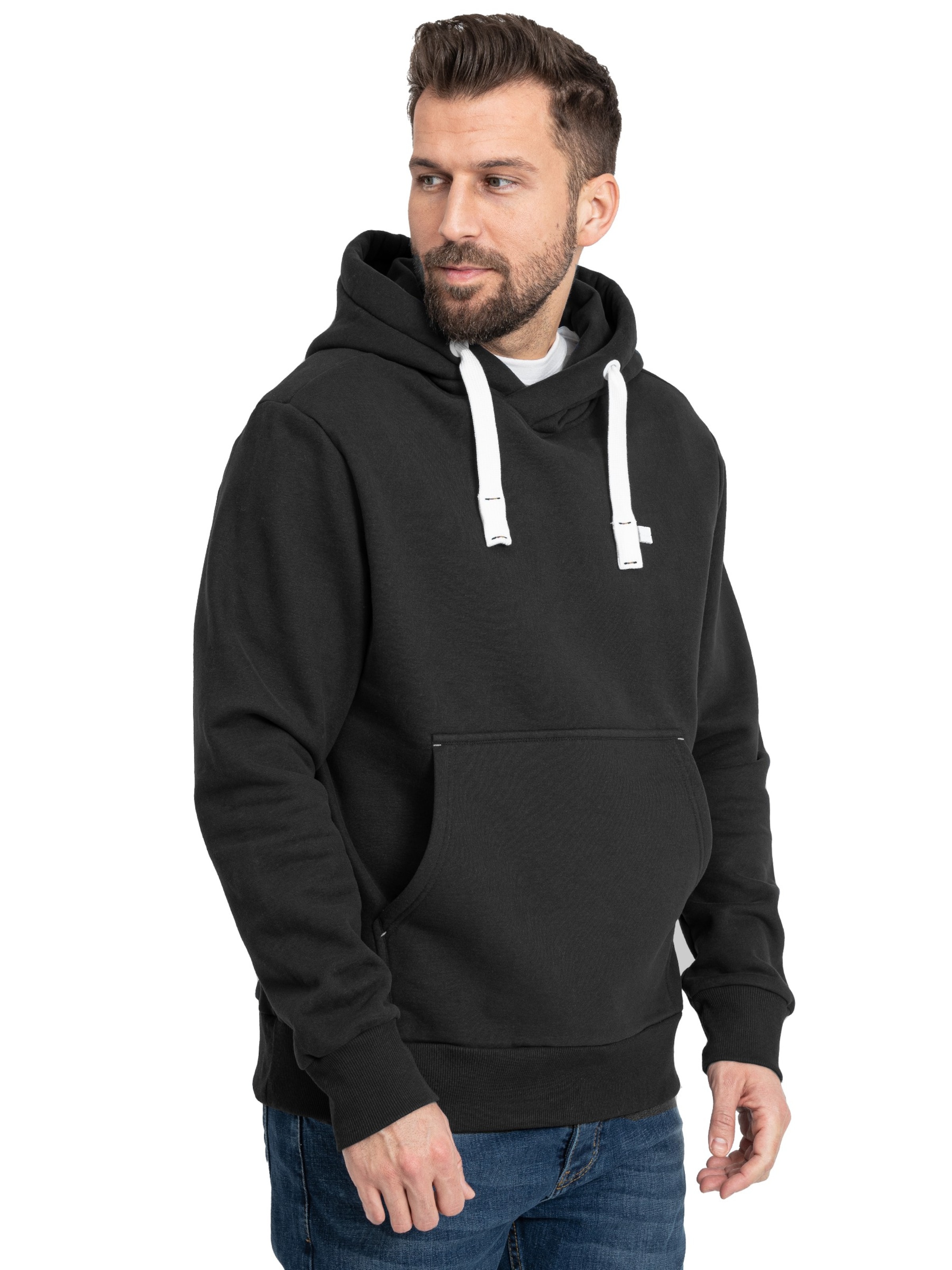 deproc Sweatshirt 'LinusCMYK II MN' in Black