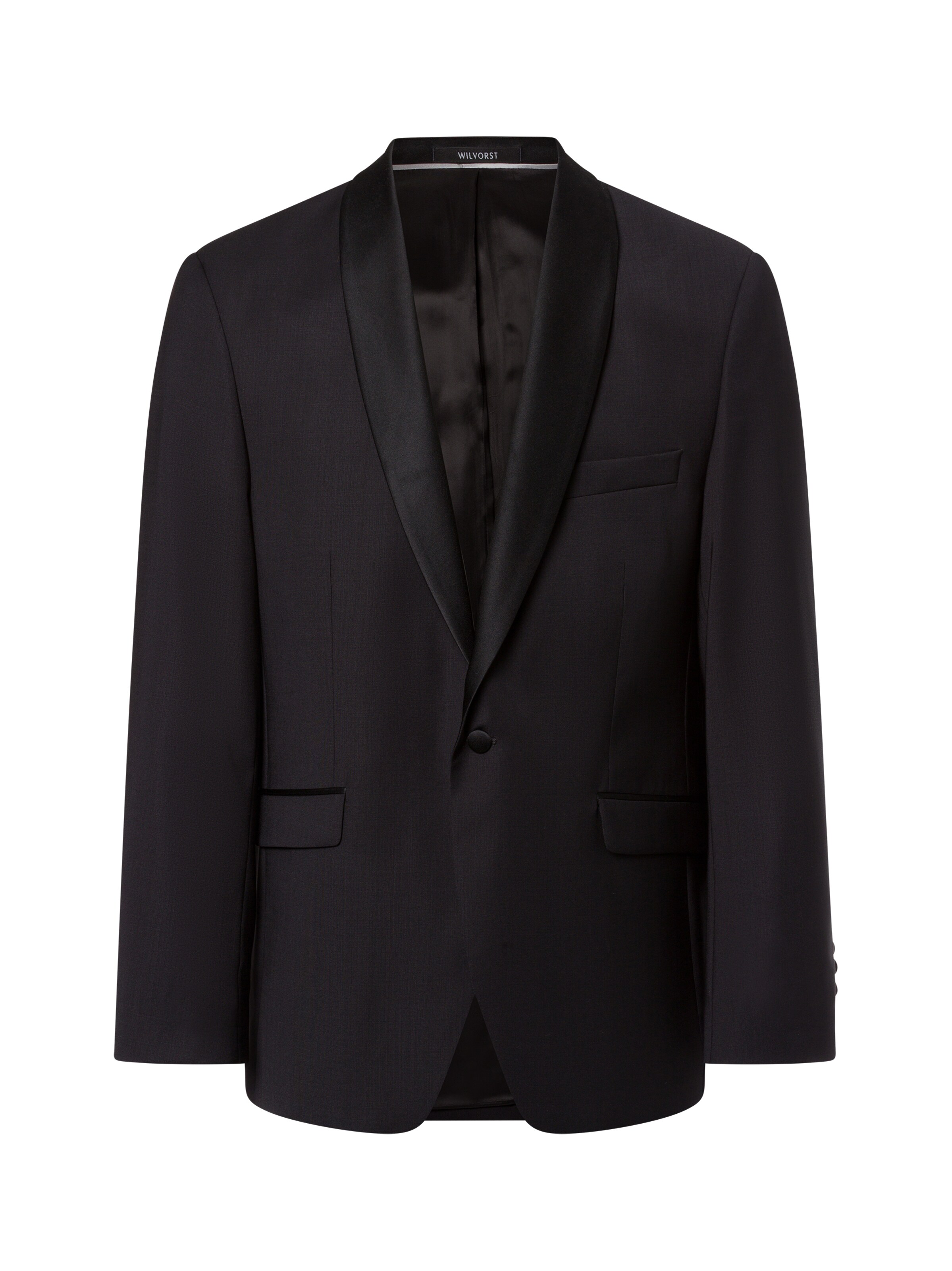 WILVORST Regular Fit Sakko in Schwarz: Vorderseite