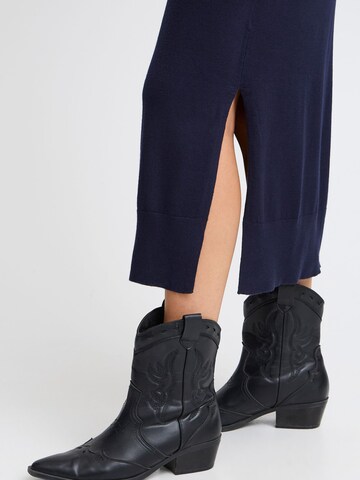 PULZ Jeans - Vestido de malha 'SARA' em azul