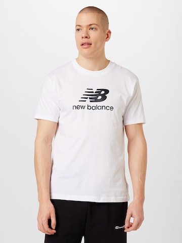 new balance Shirt in Wit: voorkant