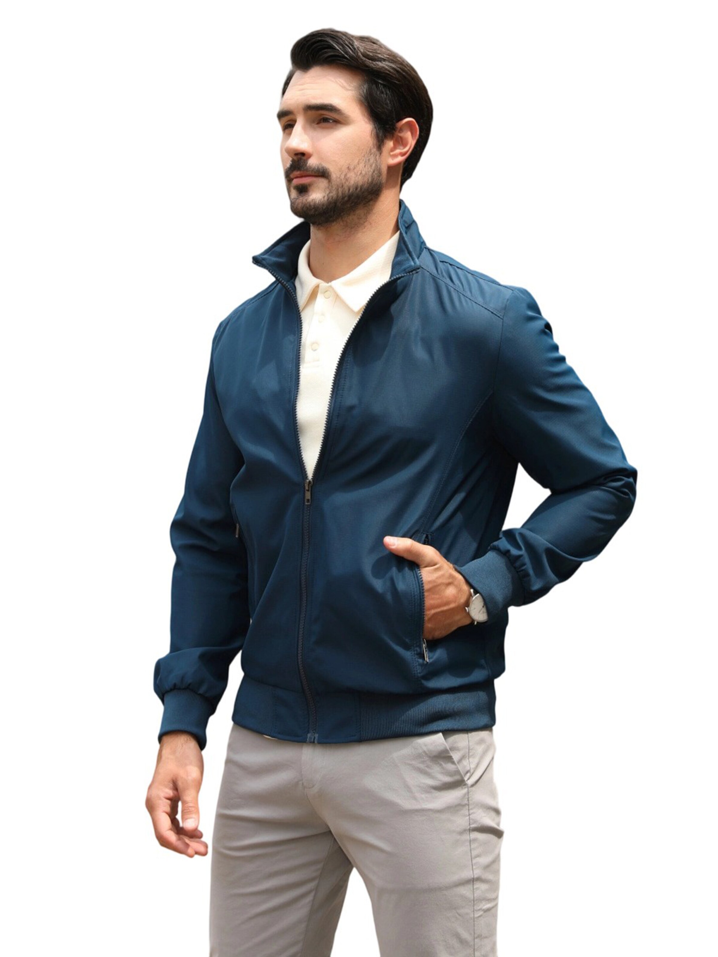 YOUTHUP Between-Season Jacket 'Tragekomfort' in Blue