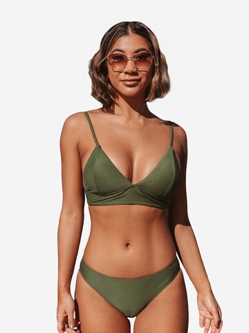 Cupshe Bustier Bikini in Grün: Vorderseite